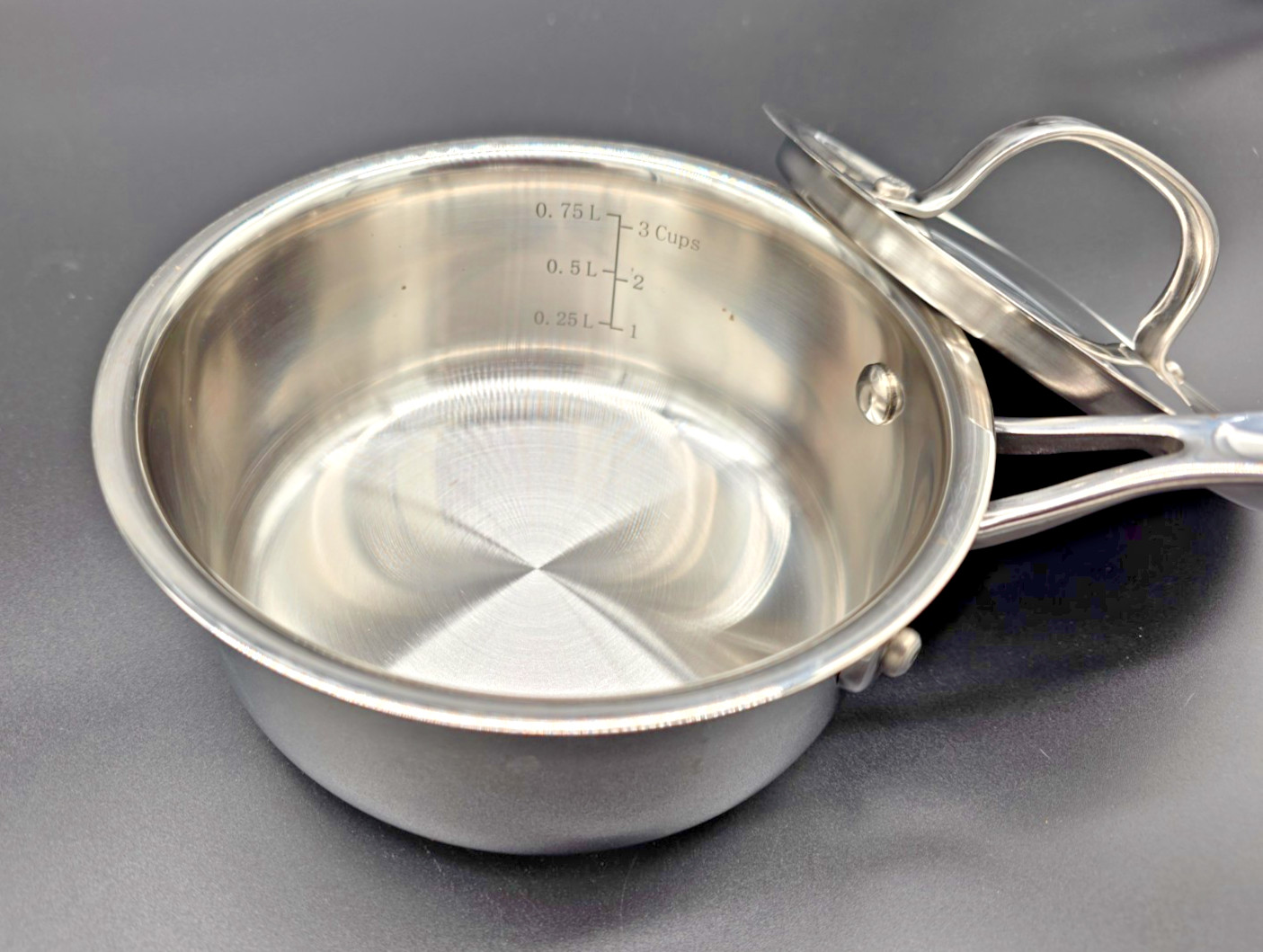 Cuisinart Classic Stainless Cookware 1.0Qt Saucepan/ Lid Induction Ready 719-14