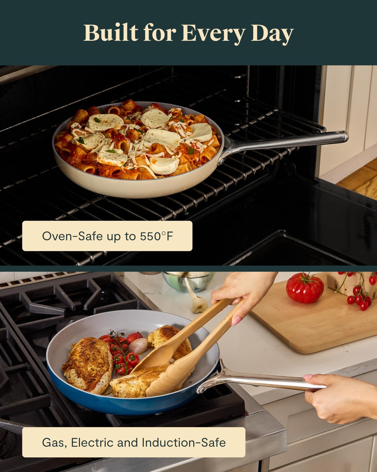 Nonstick Ceramic Mini Fry Pan (1.05 qt, 8) – Non Toxic, PTFE & PFOA Free – Oven