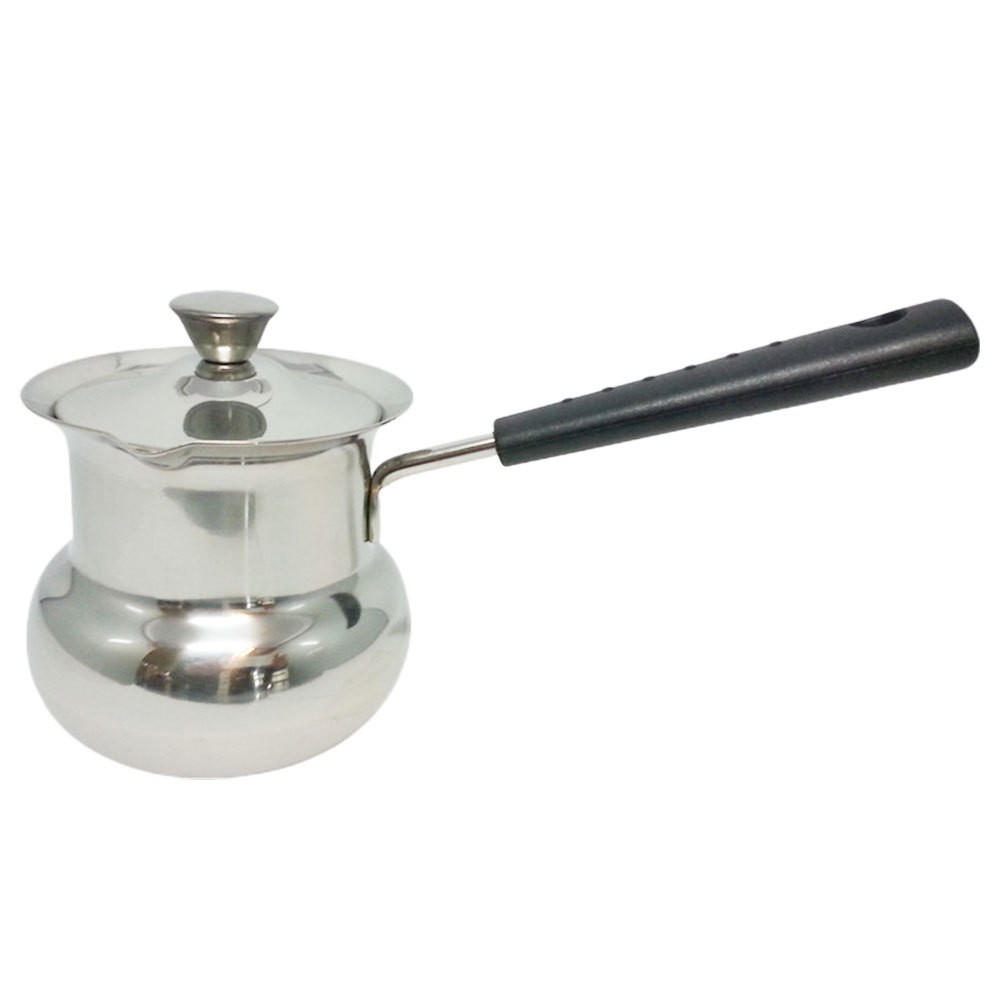Stovetop Milk Warmer Boiling Pot Cooking Stainless Steel Coffee for