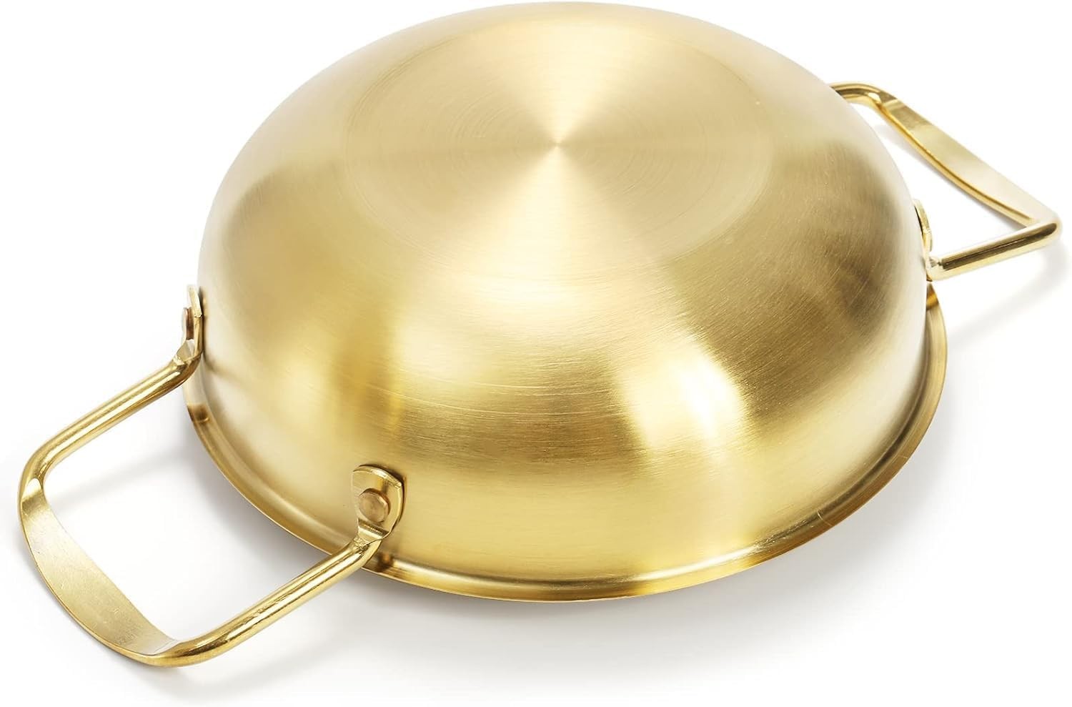 Okllen Set of 3 Korean Ramen Noodle 7″Dx2.4″H, 8.7″Dx2.3″H, 9.5″Dx2.5″H, Gold
