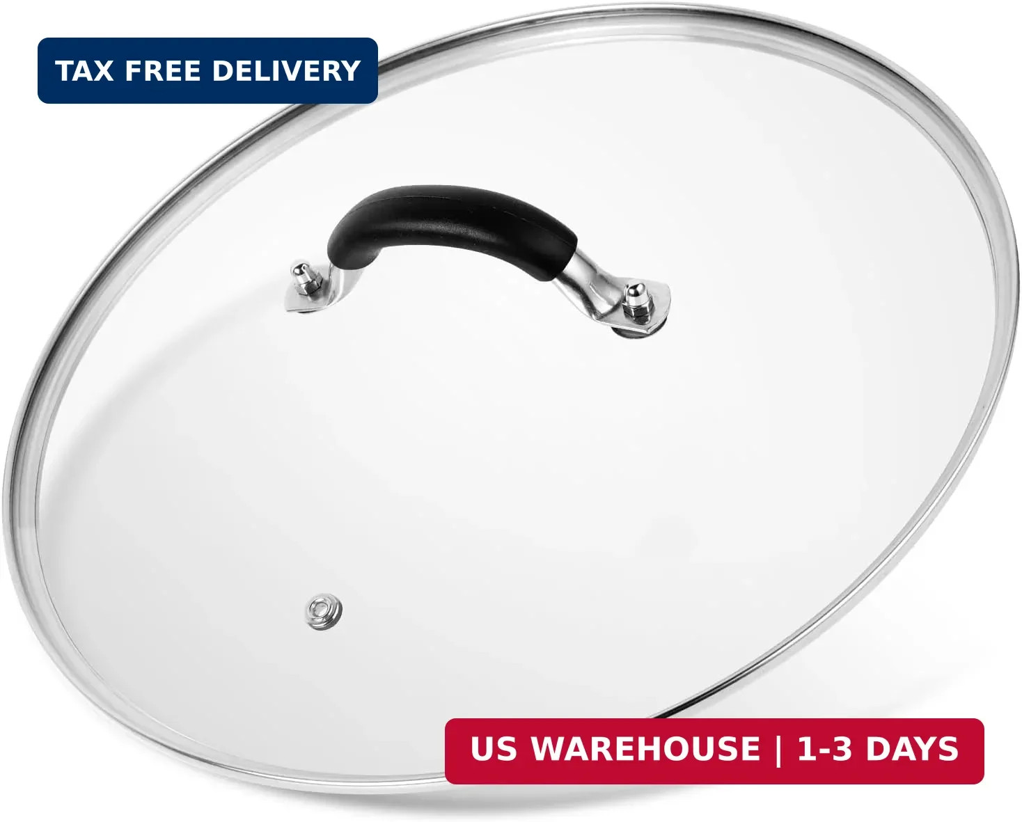 10.25 Inch Tempered Glass Lid for Lodge Skillets, Dutch Ovens & Pans – Universal