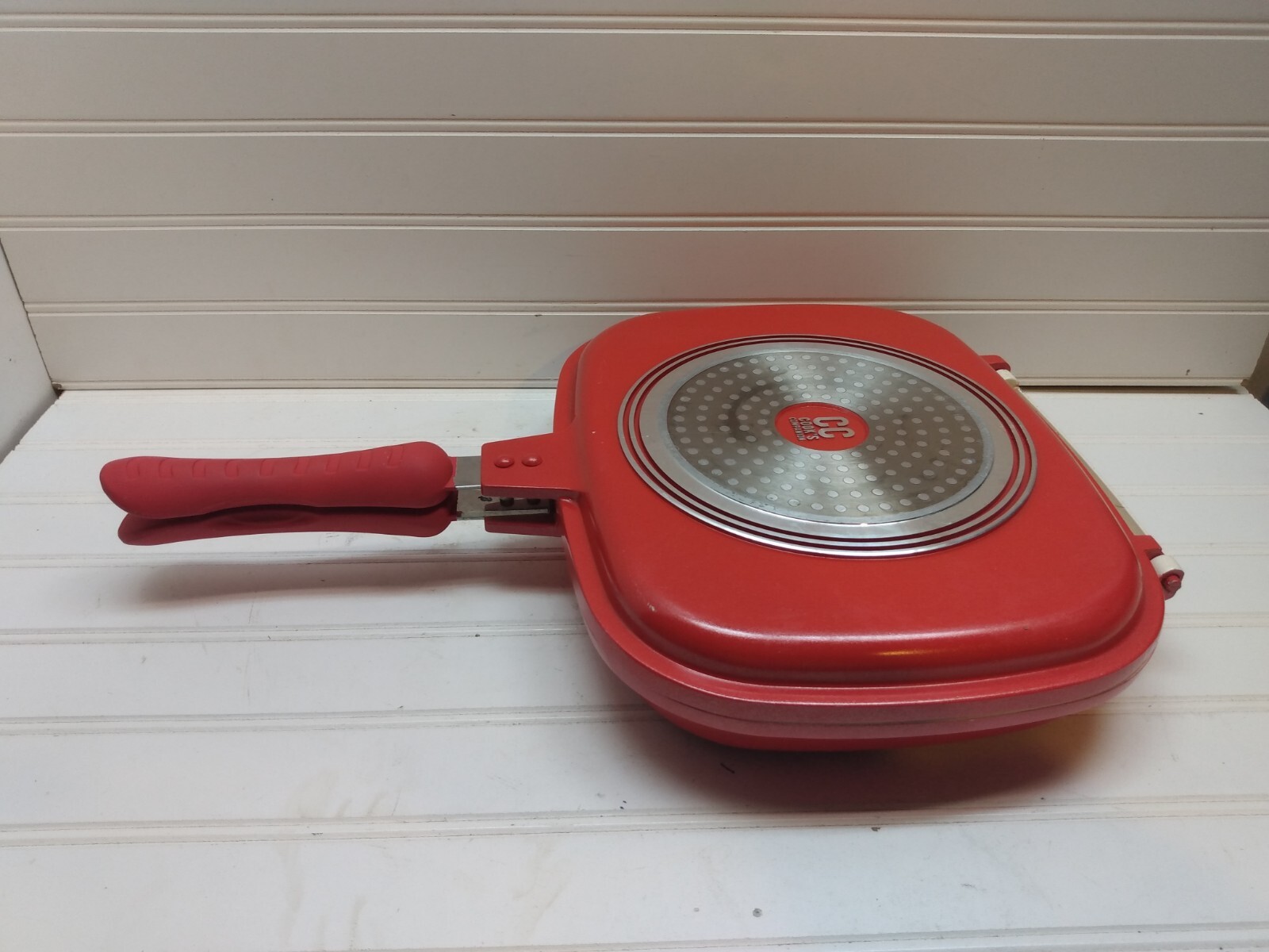 Cook’s Companion Cast Aluminum Non Stick Stovetop Double Flip Grill Pan 11x11X3