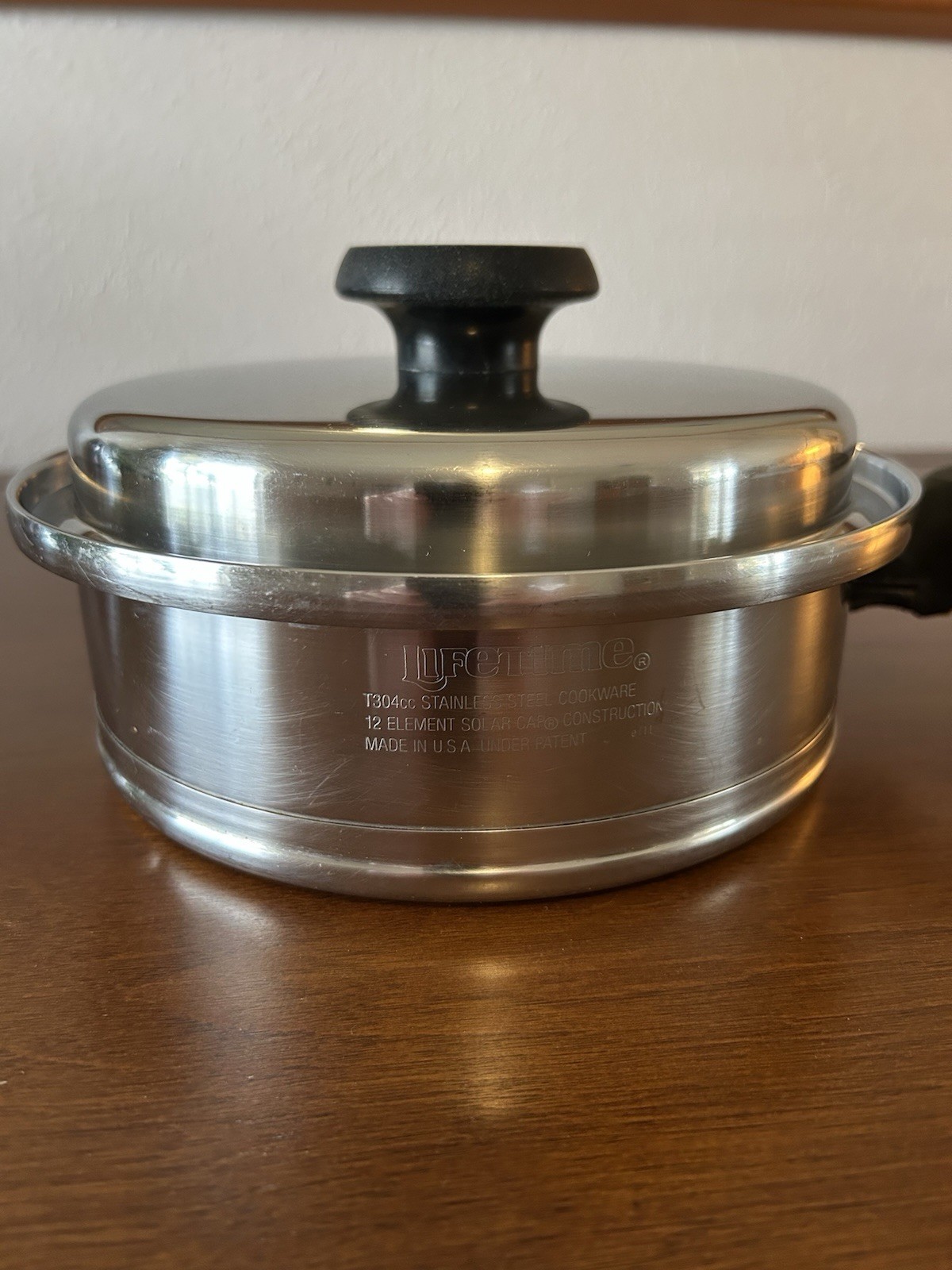 VTG Lifetime 6 Ply Stainless Steel Sauce Pan W/ Lid 1-1/2 Qt 8.5″ T304 CC USA