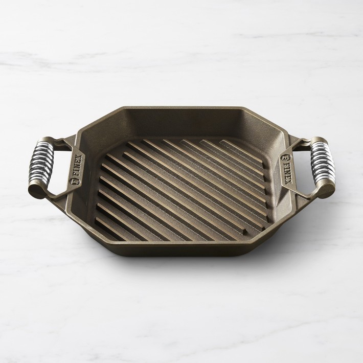 FINEX Cast-Iron Double-Handled Grill Pan – 12″-Williams Sonoma|37277