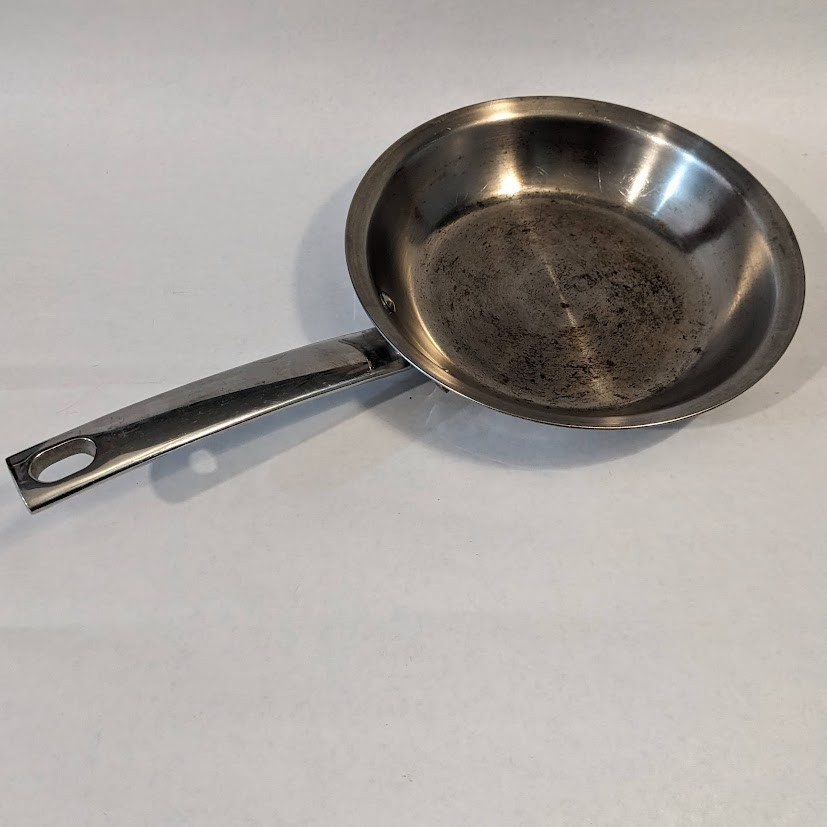 Tramontina INOX 18/10 9″ Stainless Steel Skillet Frying Or Saute Pan Brazil