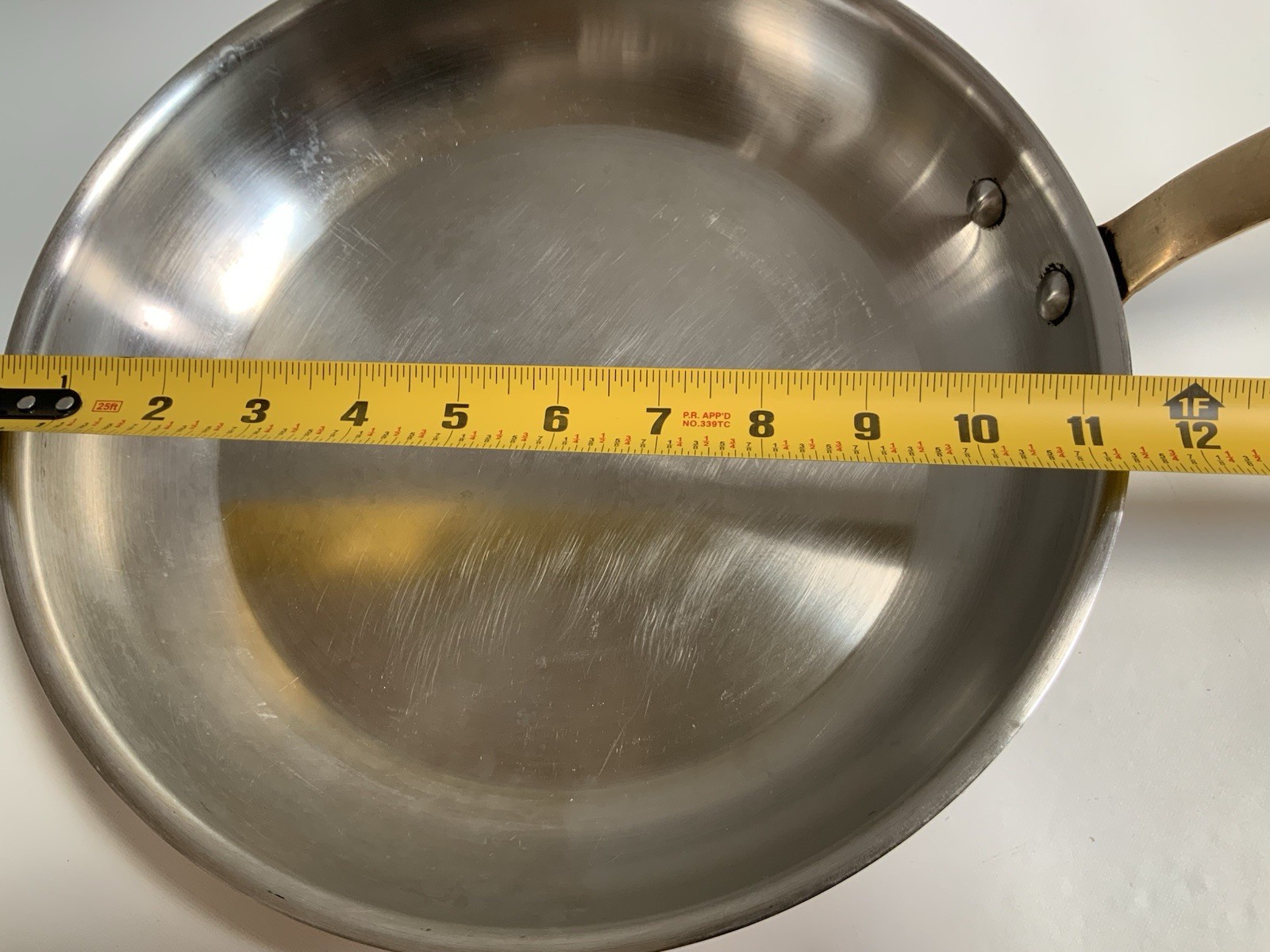 Williams Sonoma Copper & Brass SKILLET Pan 12’’ Made in France
