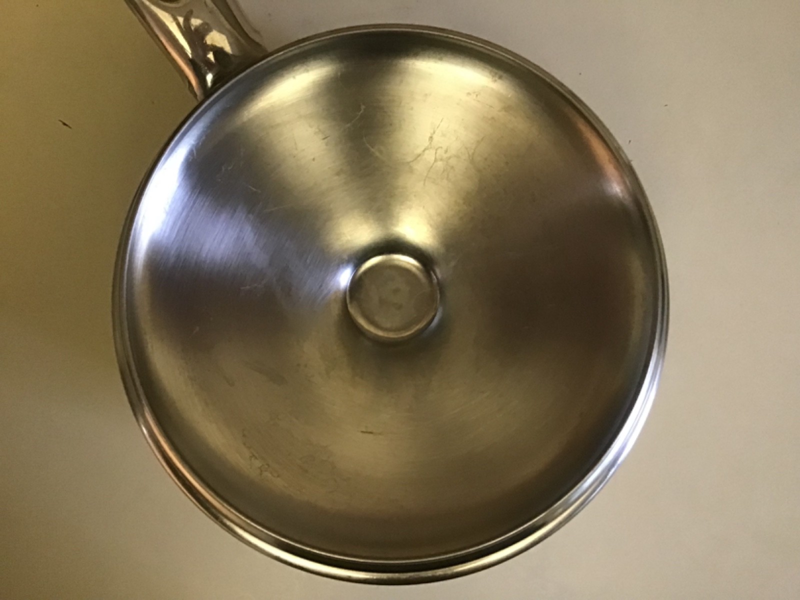 MARTHA STEWART EVERYDAY 1 Qt Quart Stainless Steel/Copper Bottom Saucepan w/Lid