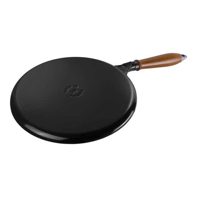 Crepe Pan with Spreader and Spatula, black matte