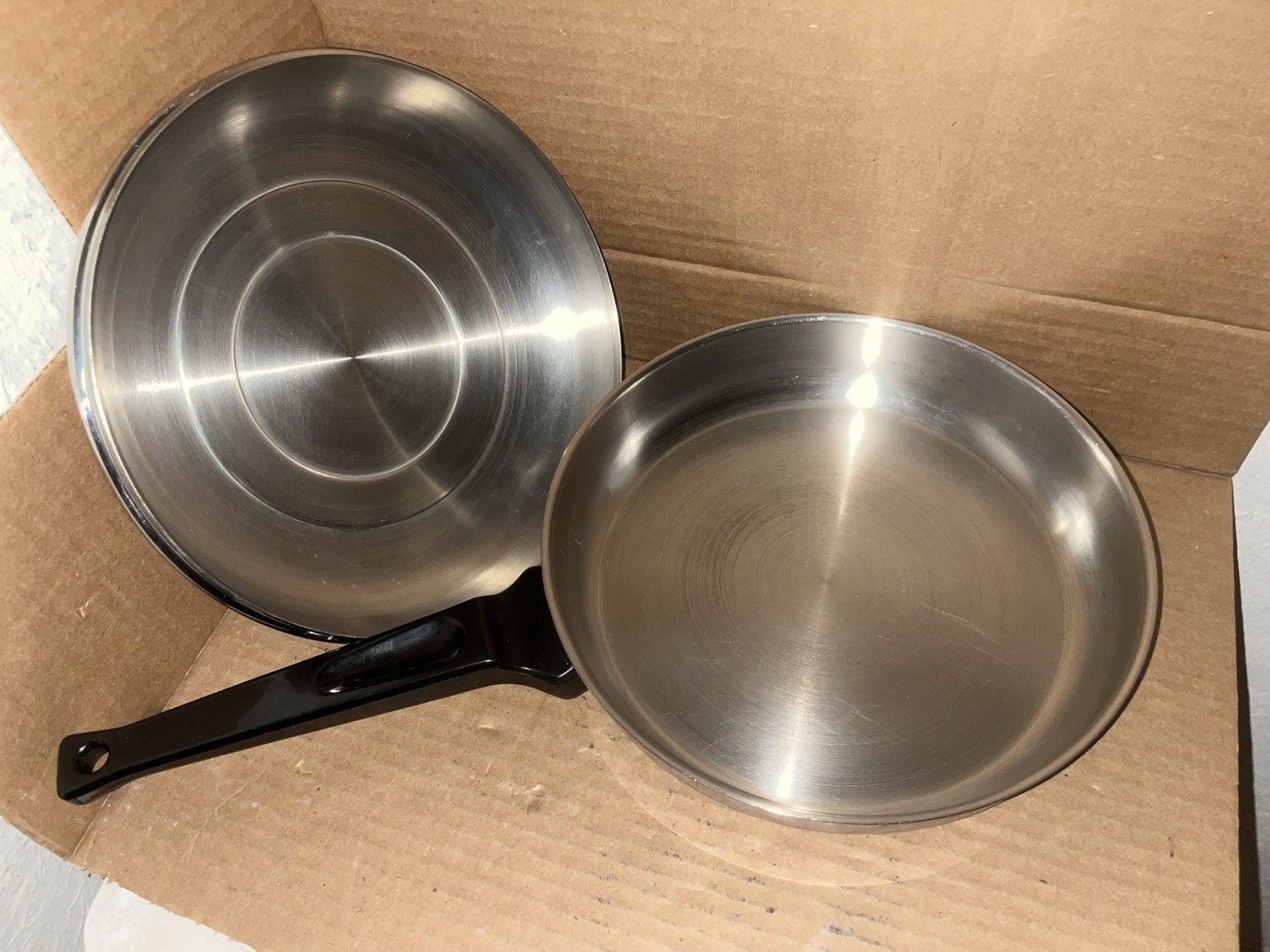 Stilinox Zani 9-3/4” inch Fry Pan Stainless Steel 18-10 Made In Italy