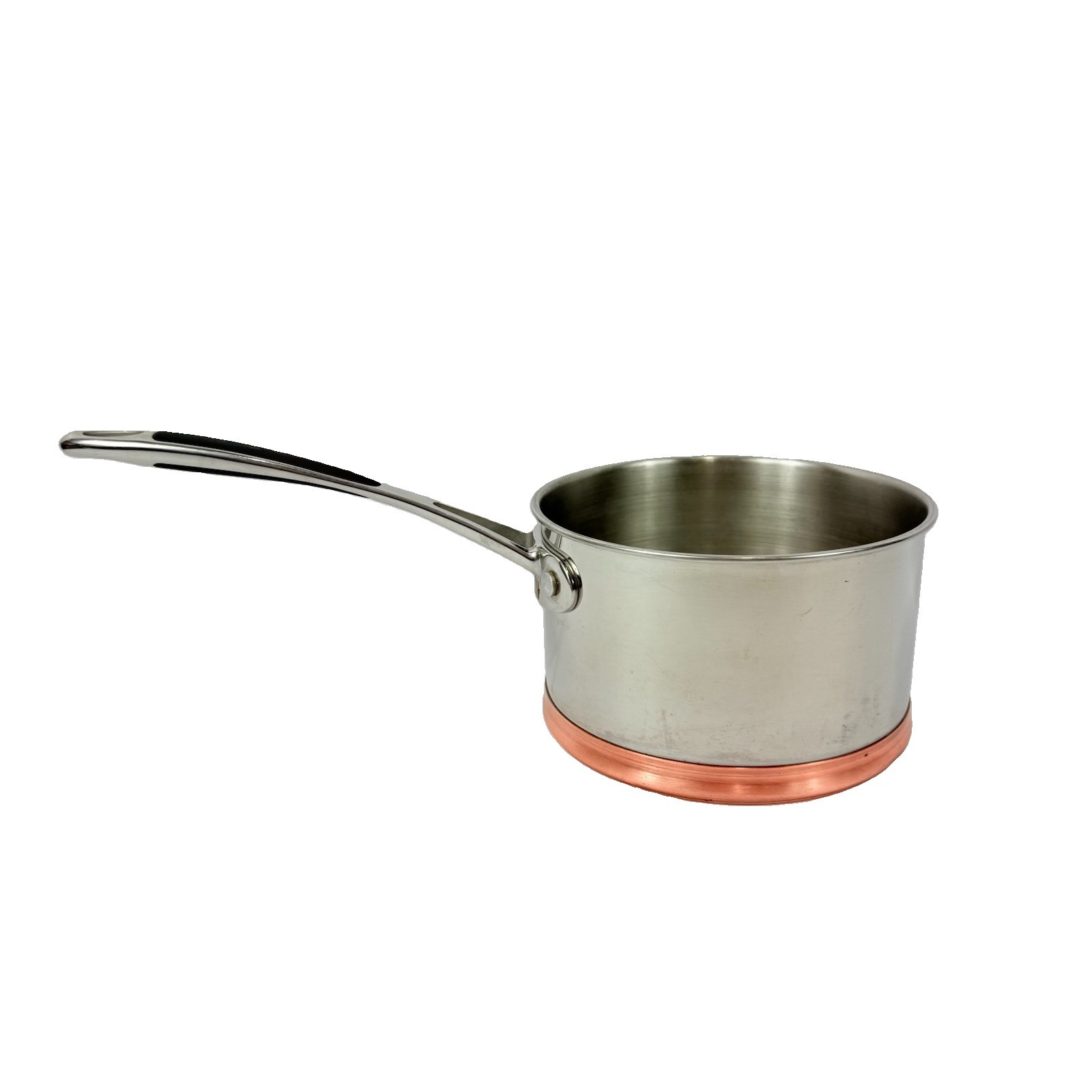 RK Real Kitchen Copper Bottom Stock Pot 6.5 x 4 Inches Stainless NO LID EX