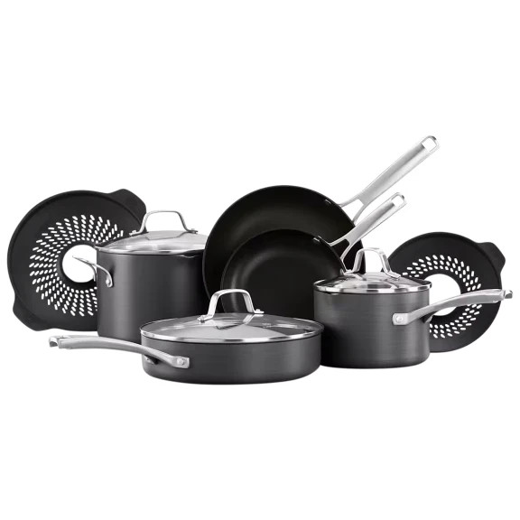 *Brand New* Calphalon Classic – 10 piece cookware set, with boil over inserts