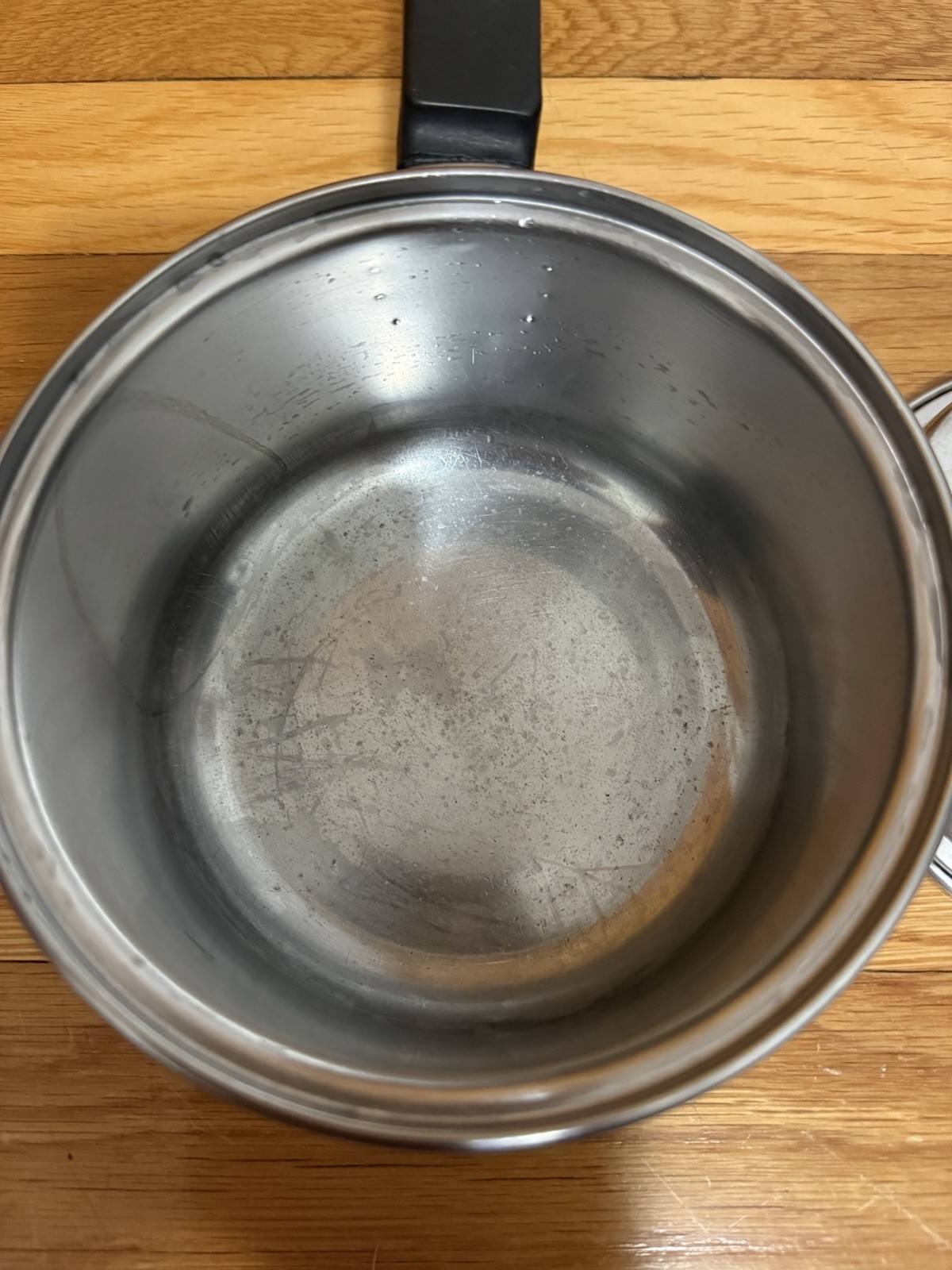 EKCO 1.0Qt EkcoWare Stainless Steel Copper Bottom Saucepan Milk Butter Pot Lid