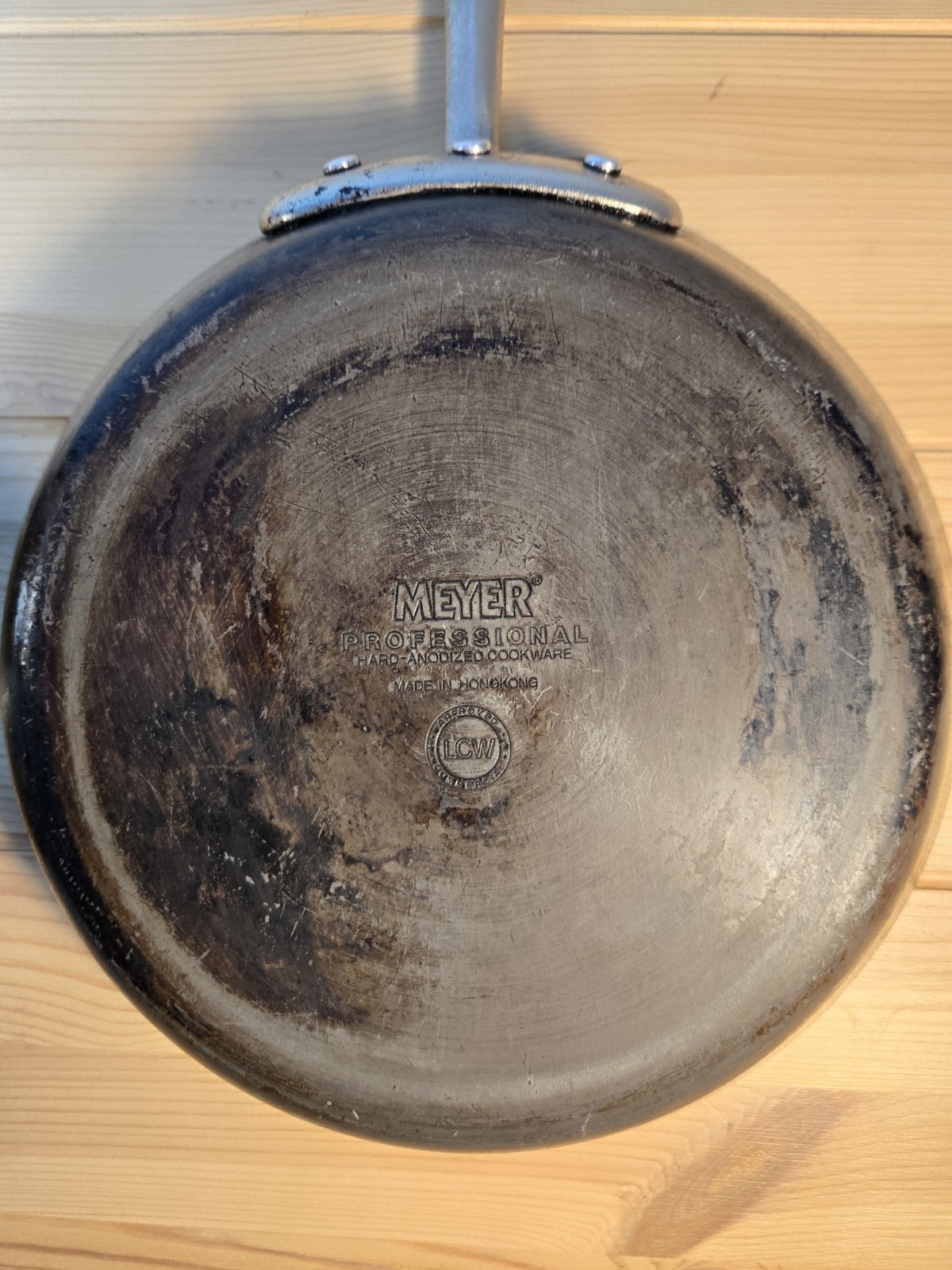 Lot 2 Vintage Meyer Professional Hard-Anodized Pan Commercial Cookware Hong Kong