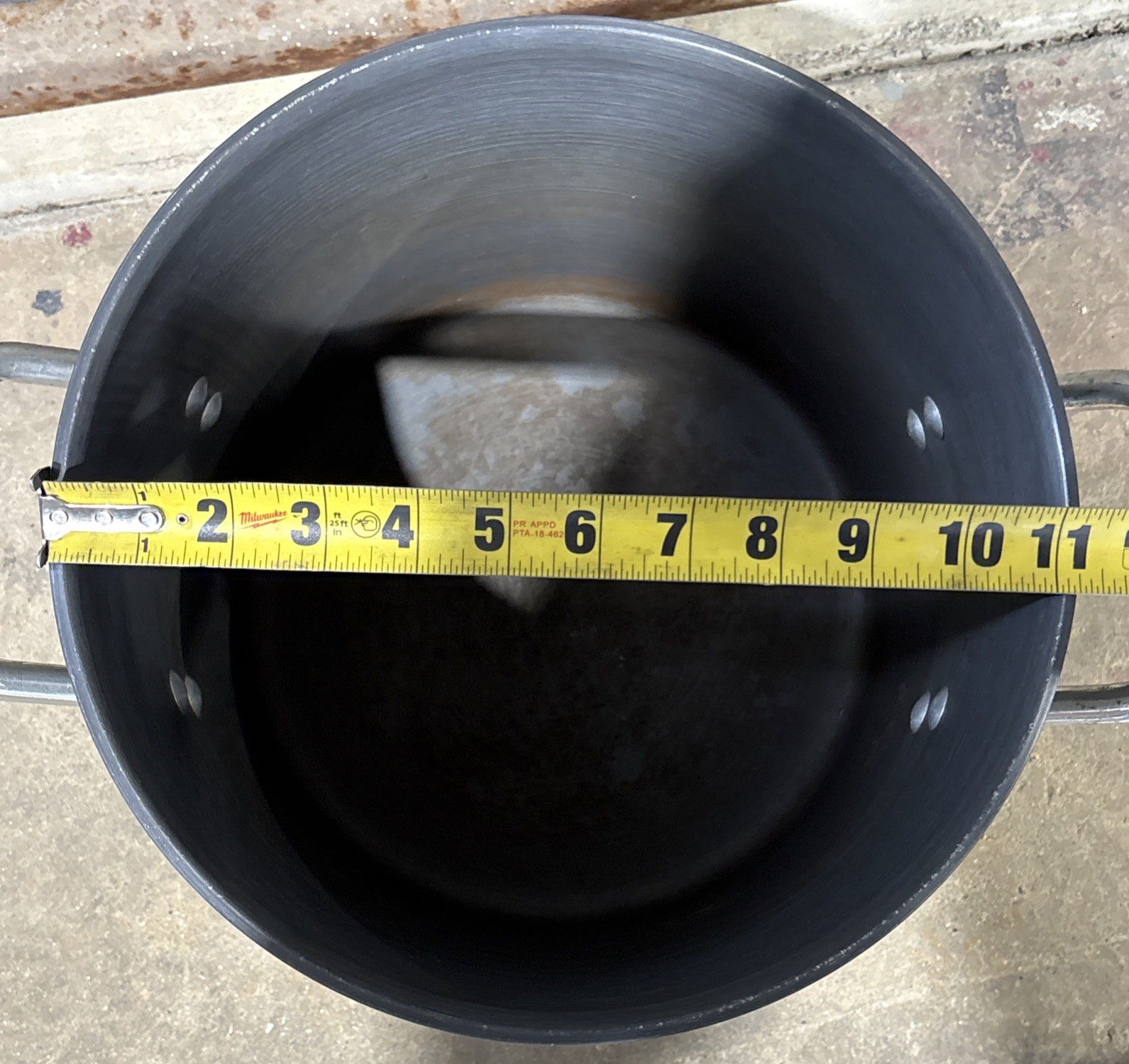 Vtg 16 Qt Stock Pot Commercial Aluminum Cookware 816 w Lid 312C Toledo, Ohio