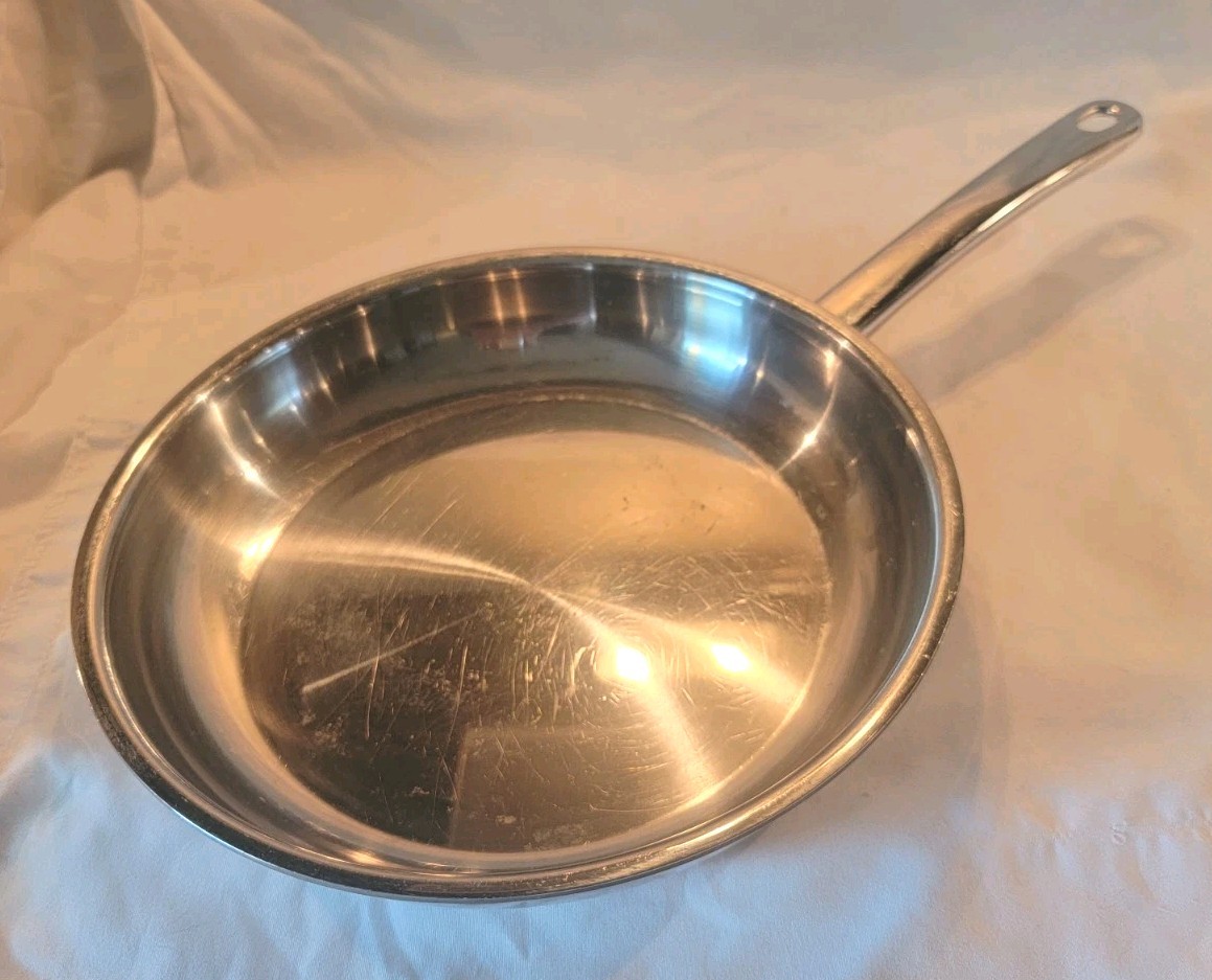 HEALTH CRAFT 10″ 5 Ply Magnetic Surgical Stainless Steel Gourmet Fry Pan