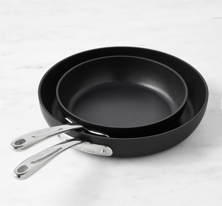 All-Clad HA1 Expert Nonstick Fry Pan Set 8 & 10 Inch Induction Safe NEW 100%