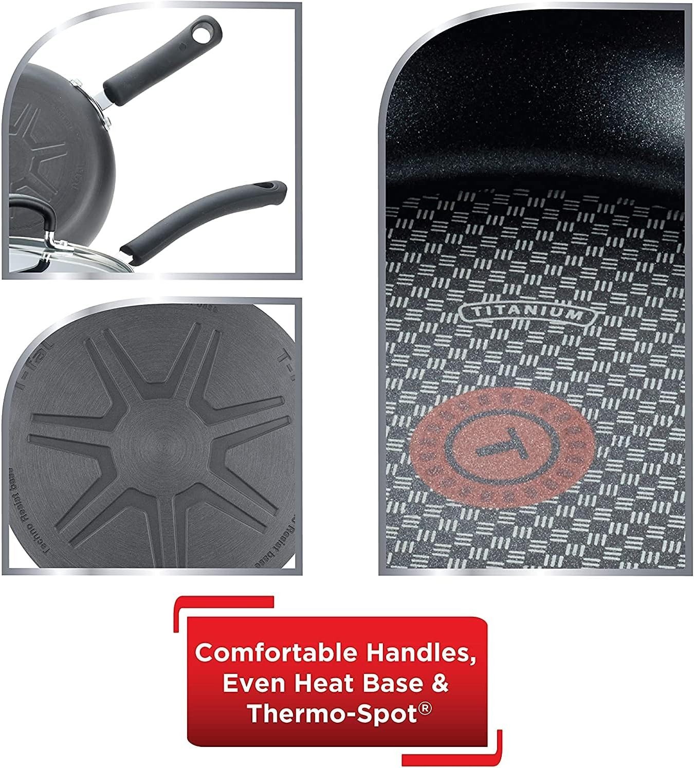 Ultimate Hard Anodized Nonstick Fry Pan Set 2 Piece 8 10 Inch Oven Broiler Safe