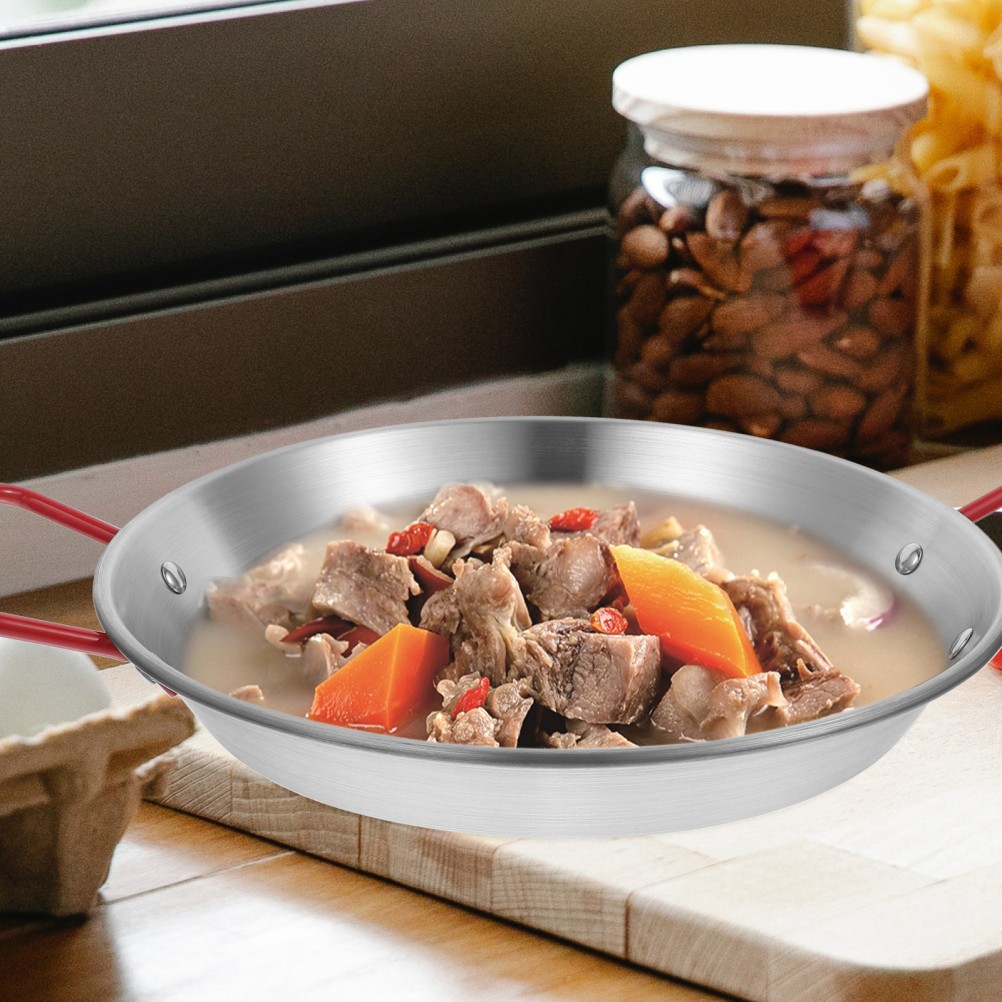 Cookware Fry Pan Padella in Acciaio Stainless Steel Pasta Server