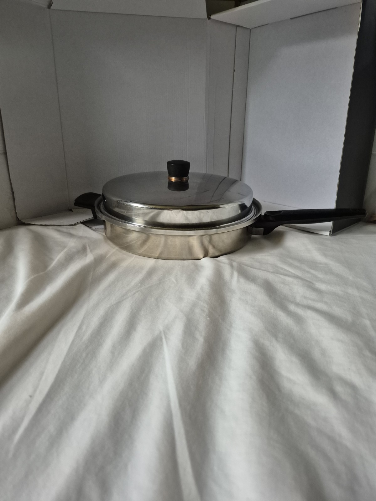 Echo Deep Fry Pan Stainless Steel With Lid