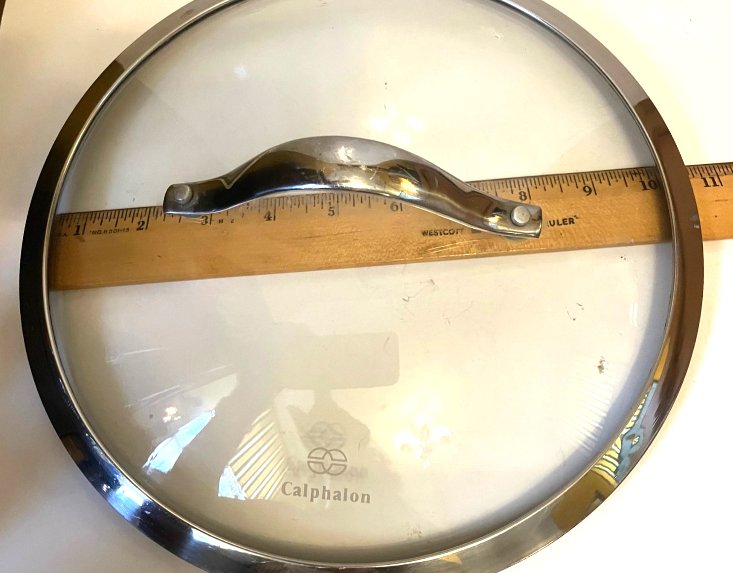 Calphalon Replacement Pan Cover Tempered Glass & Stainless Steel Pot Lid 10.5″W