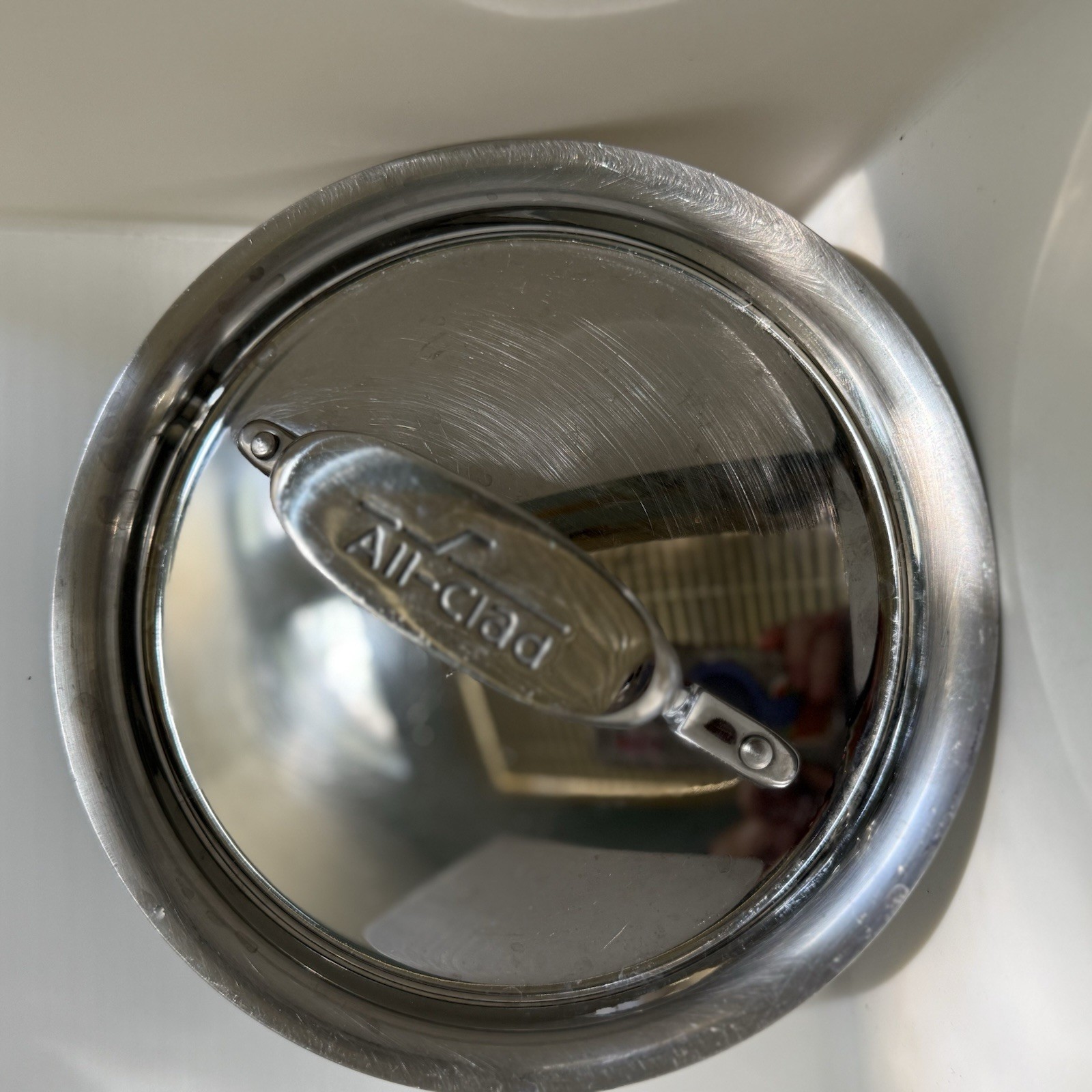 All-Clad Stainless Steel Lid 8 Inch Induction Electric Gas Compatible