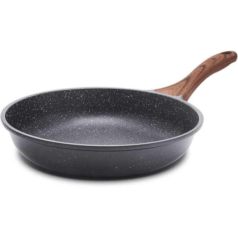 Nonstick Skillet Cast Aluminum Bakelite Handle Induction Electric Stove Safe New
