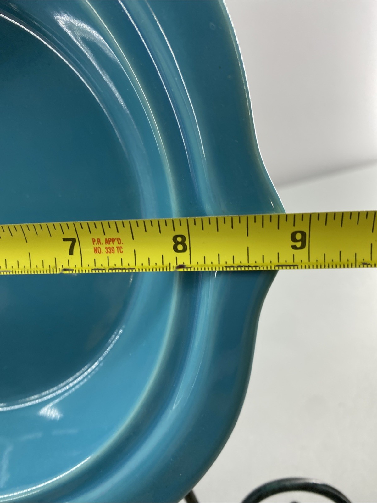 CHANTAL TALAVERA COLLECTION ~ TURQUOISE CASSEROLE BAKER ~ 5 Qt. ~ 9″ x 1.5″ New