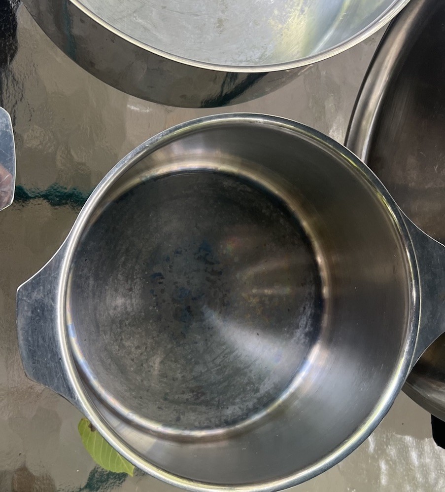 TRIPLINOX 11 Piece Pots Pan Removable Handles 18/10 Stainless Steel France 1 Lid