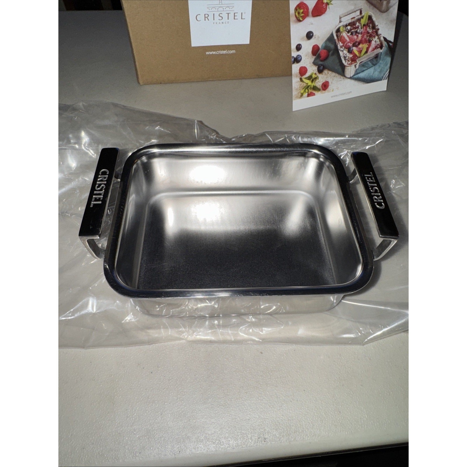 Cristel 18/10 Stainless Mini Roasting Pan Roaster Made In France 4 7/8″ x 4 3/8″