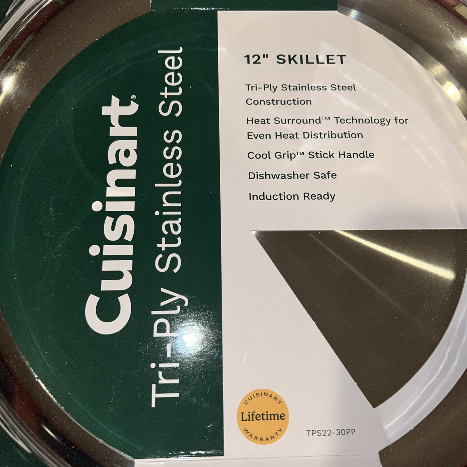 Cuisinart Tri-Ply Stainless Steel 12 Inch Skillet