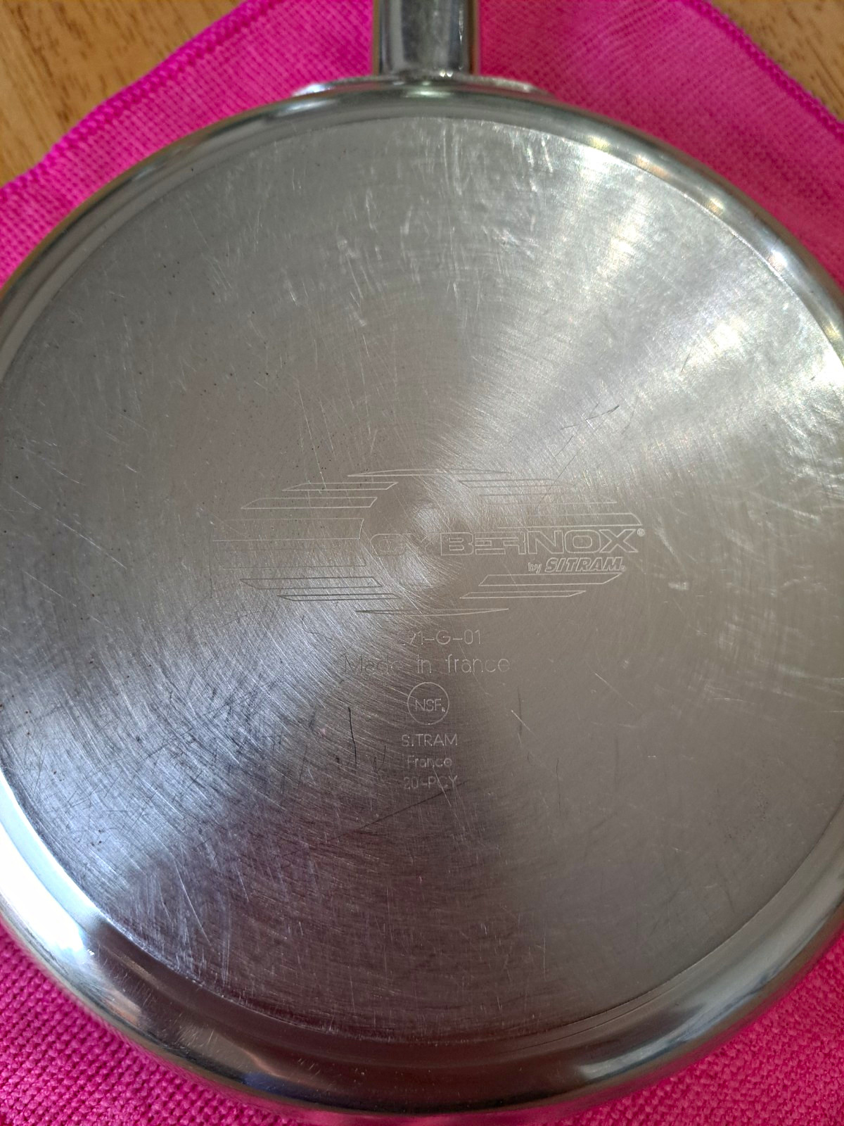 Cybernox by SITRAM 8″ Stainless Steel Frying Pan Skillet Gas/Electric
