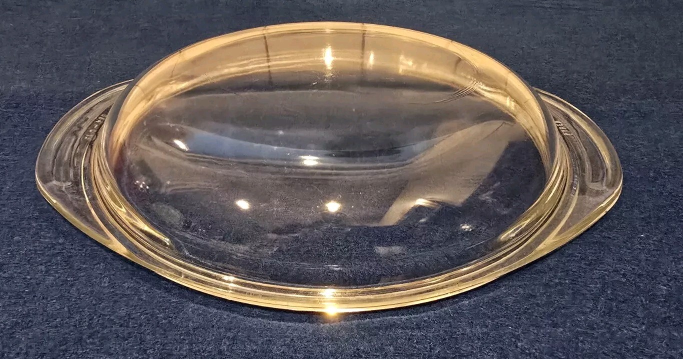 Vintage Pyrex Clear 684-C Bubble Lid Replacement For 024 D Handle Bowls