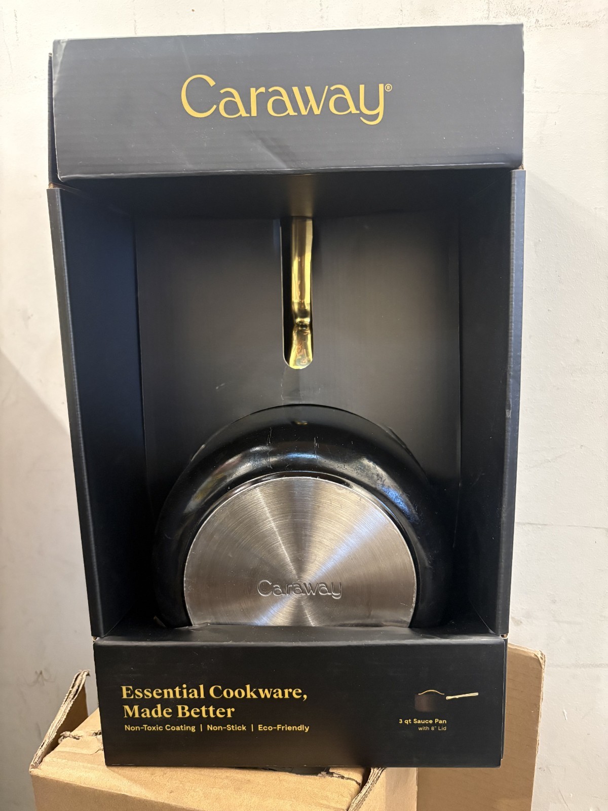 CARAWAY Nonstick Ceramic Sauce Pan with Lid (3 qt) – Non Toxic, PTFE & PFOA Free