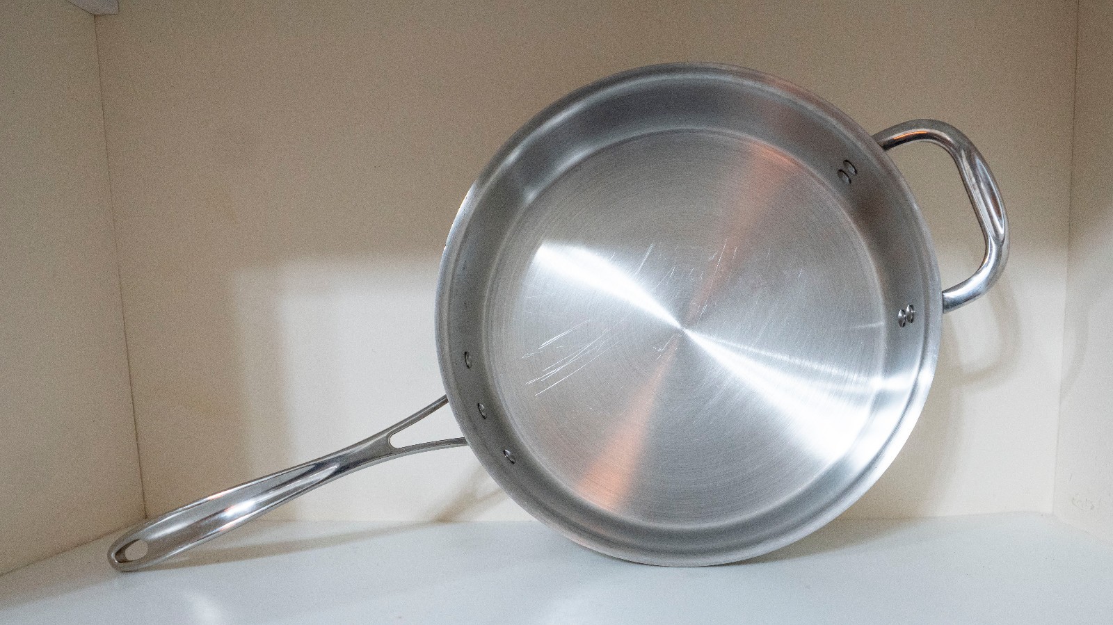 Calphalon 5003 Stainless Steel 3 Quart Skillet Sauté Frying – No Lid