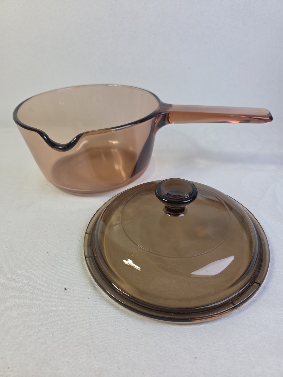VISIONS Pyrex G.V-1-C Glass Saucepan Brown Transparent With Lid Two-Piece Set