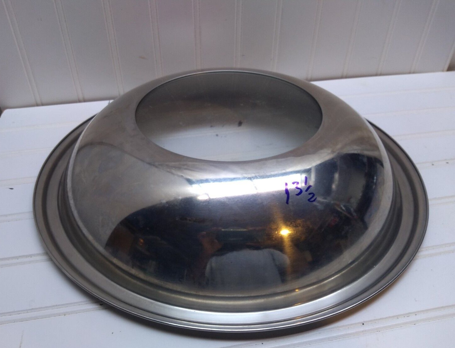 Stainless & Glass 13.5″ Round Dome Lid Cover For Flat Grill Skillet Wok Pot Pan