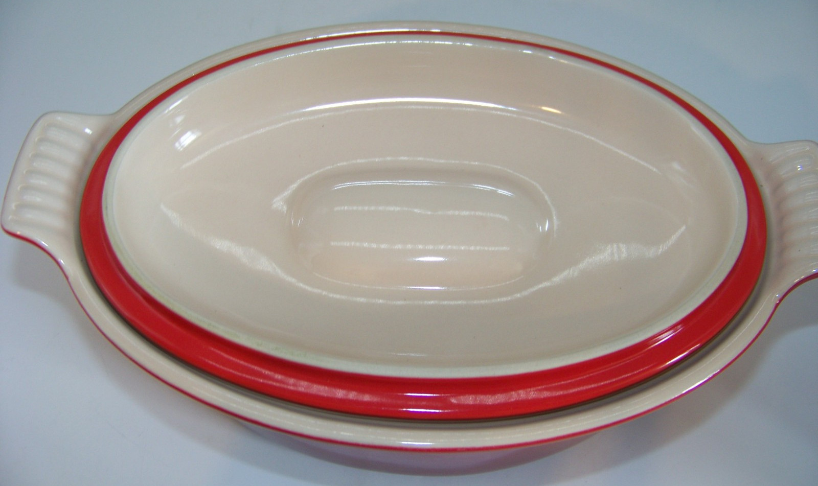 Le Creuset Stoneware Terrine Dish With Lid Red Cerise (20cm) NEW