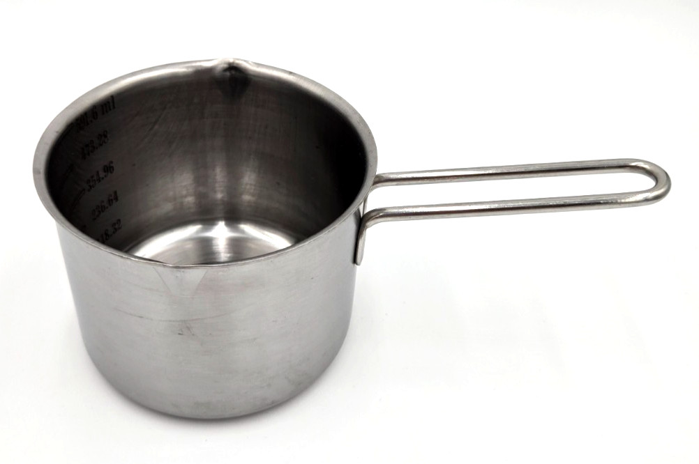 EKCO Stainless Steel 2.5 Cup Butter Warmer Melting Pot Measuring Pan Pour Spouts