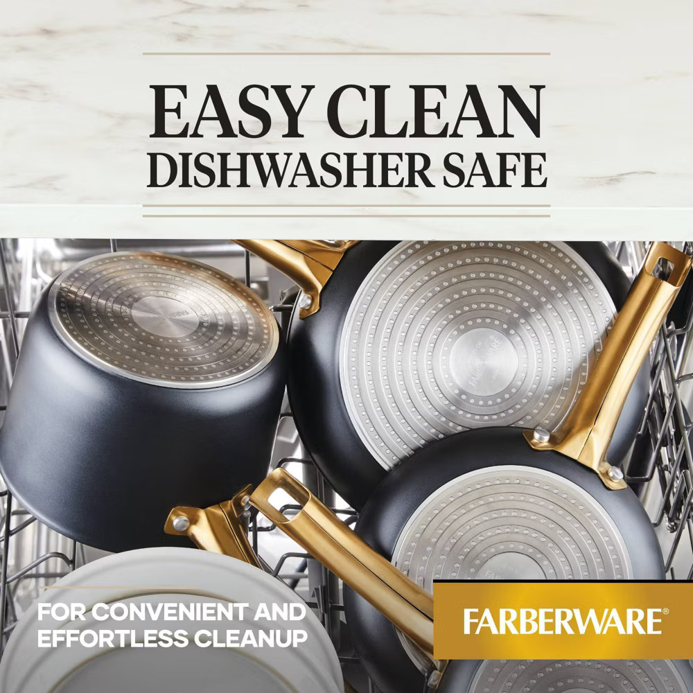 Farberware Forged Induction 8pc Ceramic Nonstick Cookware Set