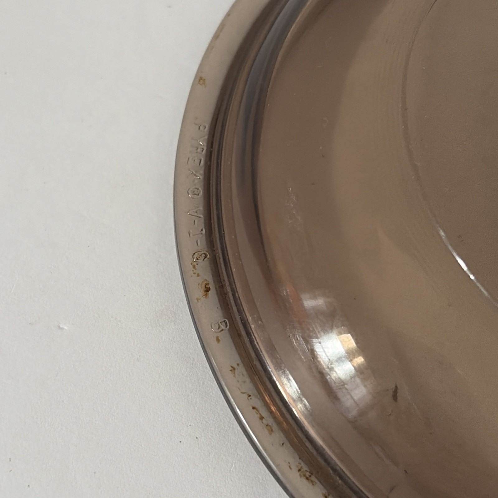 Pyrex V-1-C Vision Amber Glass Cookware Lid 6″ Round Pot Pan Cover P1 Vintage
