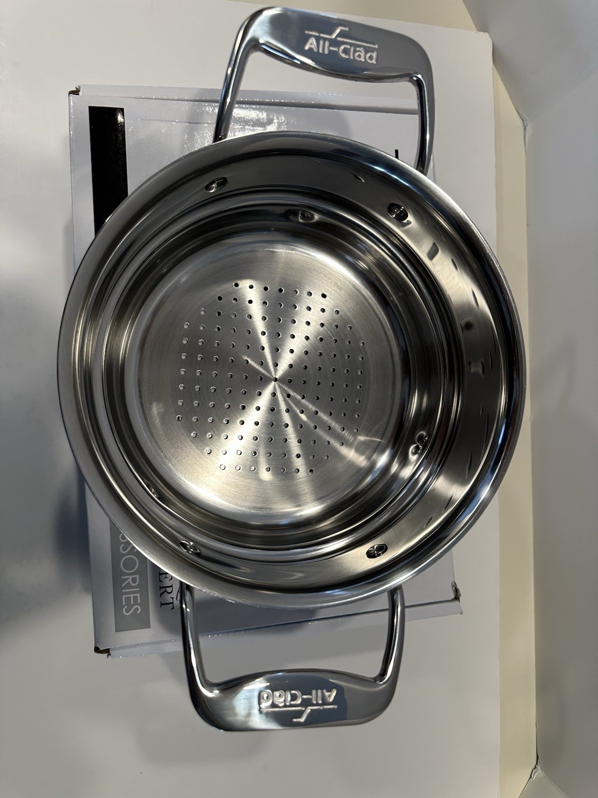 All-Clad Steamer Insert 8″ Diameter For 3Qt & 4 Qt Sauce Pans, Soup Pot
