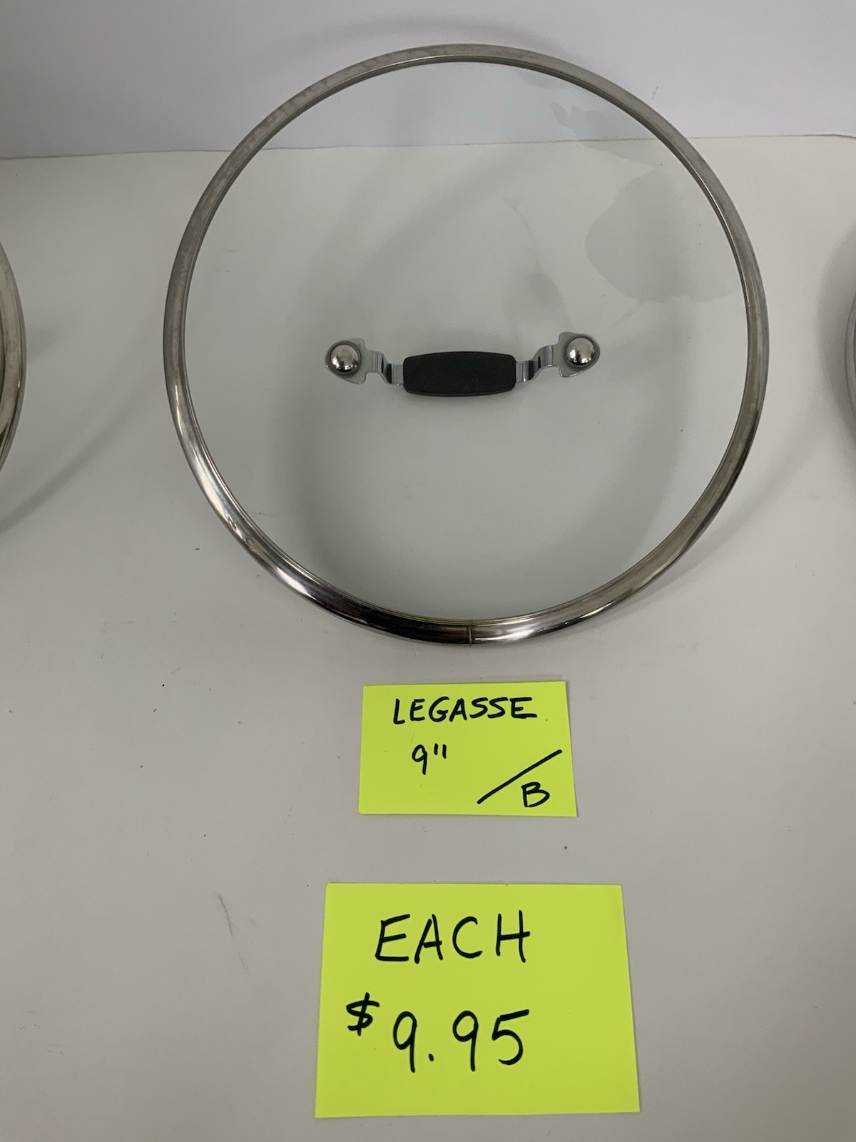 Emeril Lagasse Kitchen Corner Tempered Glass Replacement Lid Stainless Steel Rim