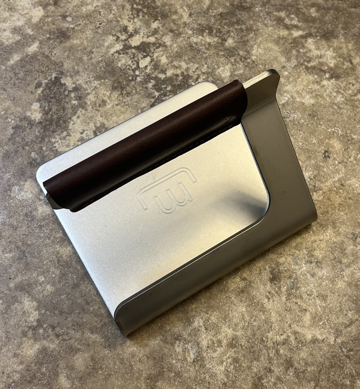 Made In Cookware – Stainless Steel Grill Press Removable Leather Handle Made-In