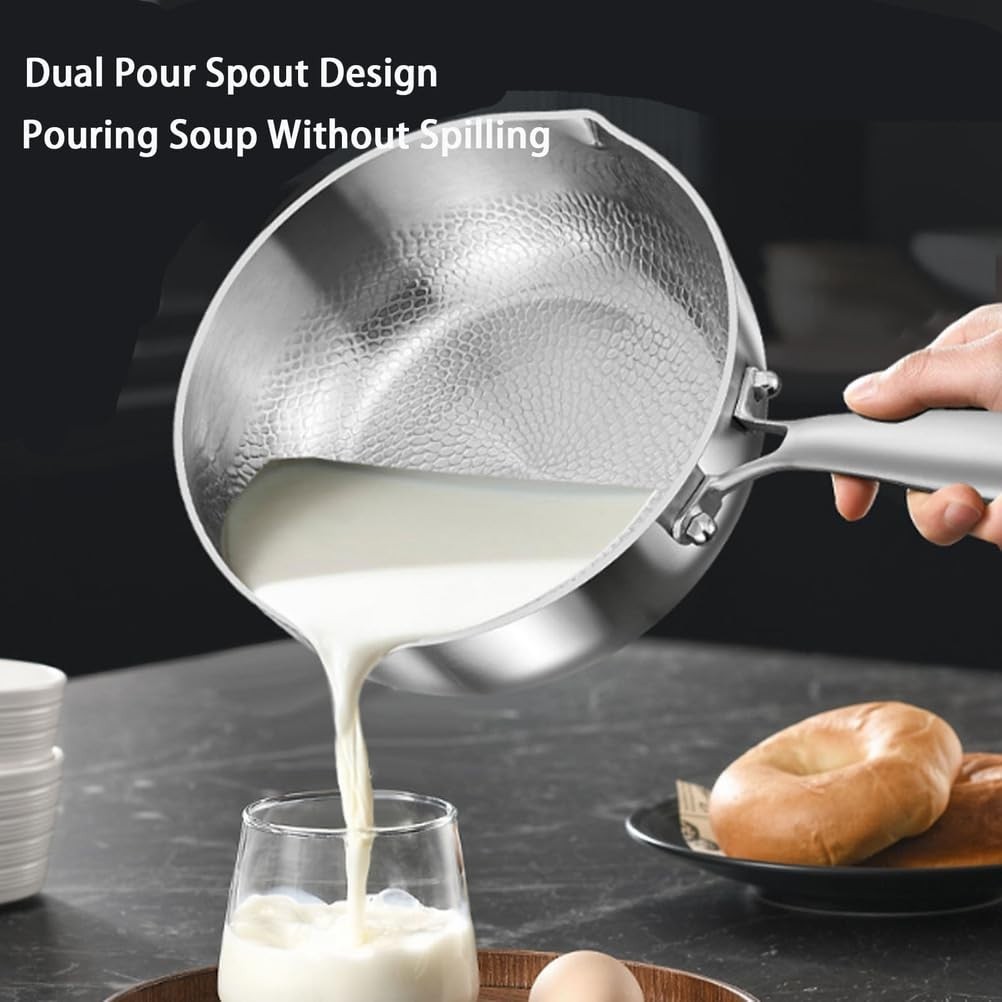Multifunctional Titanium Hammered Non-Stick Pan, Scratch-Resistant, 7.08in, Dual