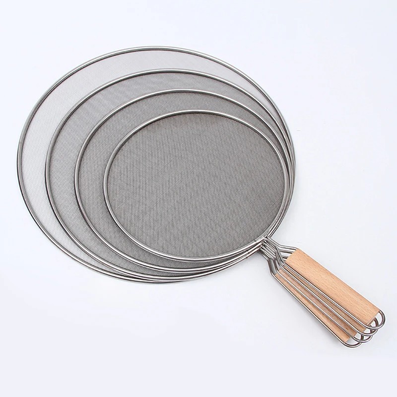 Stainless Steel Splatter Screen Frying Pan Guard – Anti Oil Splash Grease Screen