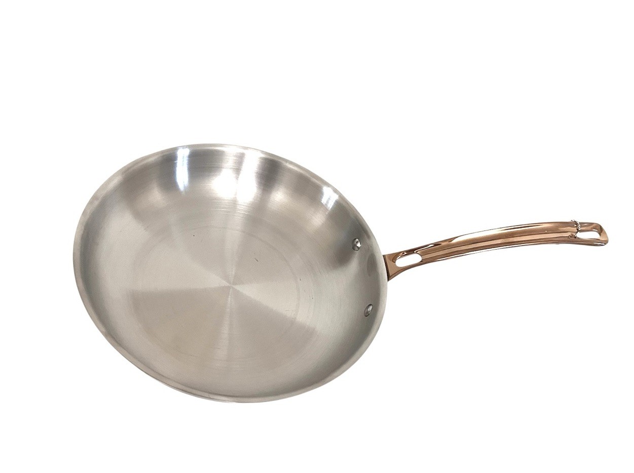 New Viking 3-Ply Stainless Steel Clad Copper Handle 8″ Frying Fry Pan Sauté