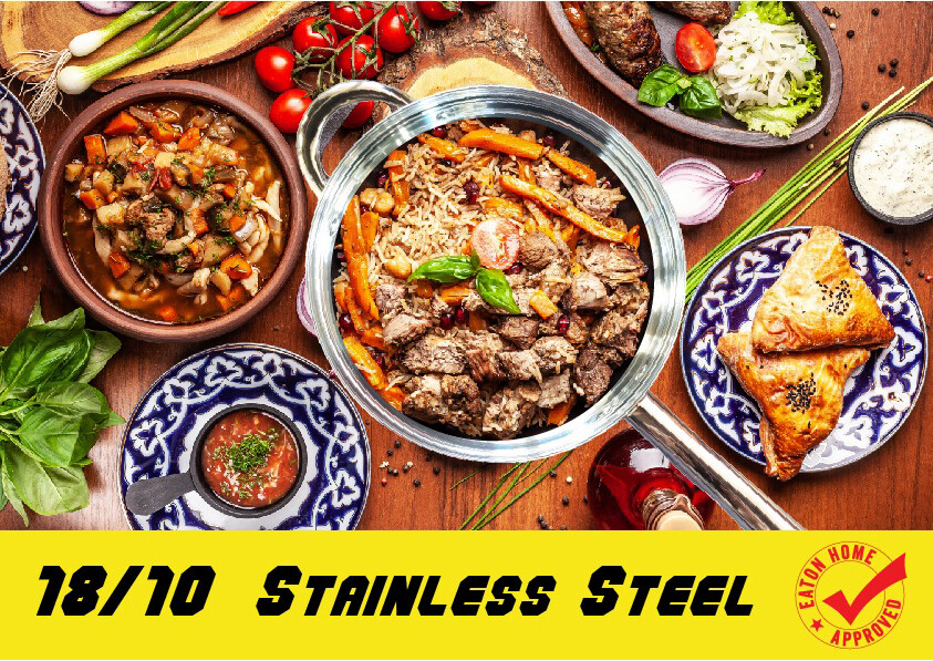 12 Pieces Stainless Steel Cookware Set With Vented Glass Lid