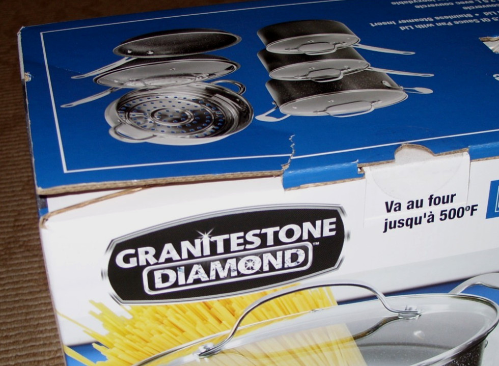 Granitstone Diamond 10 Piece Non-Stick Aluminum Cookware Set! As Seen on TV! New