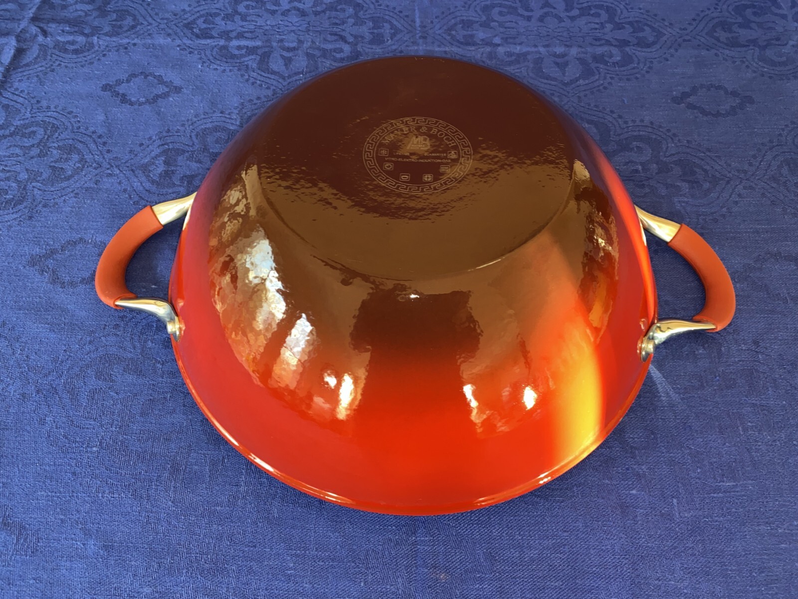 Mayer & Boch Multipurpose Heavy Gauge Aluminum Fry Wok with Glass Lid , 4×13 in