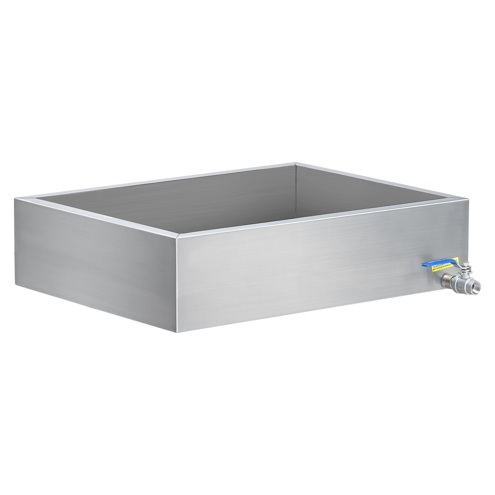 Maple Syrup Evaporator Pan 18X24X6 304 Stainless Steel W/Valve For Home Outdoor